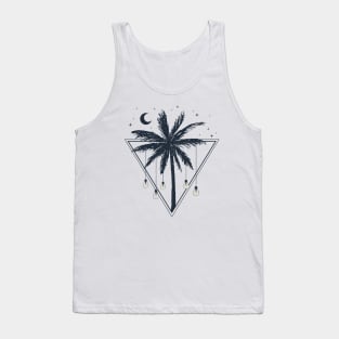 Lamps On The Palm Tree. Geometric Style Tank Top